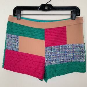 Anthropologie Shorts Champagne & Strawberry Patchwork Multicolored Medium